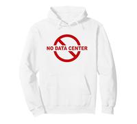 No Data Center - Simple Minimal Text Red Sudadera con Capucha