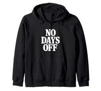 No Days Off Motivacional Gimnasio Entrenamiento Fitness Sudadera con Capucha