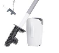 No Dead Corner Cactus Toilet Brush, Cactus Brush Cleaner Set, Flexible Silicone Bristles, Long Non Slip Handle Stable Base for Bathroom Deep Cleanings (1PCS)