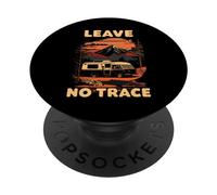 No Deja Rastro Lema de Camping Salvaje para campistas PopSockets PopGrip Adhesivo