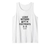 No deje nada más que huellas (Vintage) - Exploración de la naturaleza Camiseta sin Mangas