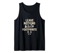 No deje nada más que huellas (Vintage) - Exploración de la naturaleza Camiseta sin Mangas