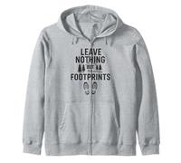 No deje nada más que huellas (Vintage) - Exploración de la naturaleza Sudadera con Capucha