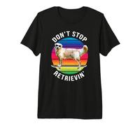 No Dejes de recuperar Divertidas patinetas de Golden Retriever Camiseta Premium