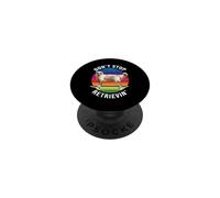 No Dejes de recuperar Divertidas patinetas de Golden Retriever PopSockets PopGrip Adhesivo