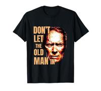 No dejes que el viejo en la vendimia Old Man Face, un vaquero Camiseta