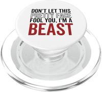 No Dejes Que Esta Bonita Cara te engañe Soy una Bestia Wrestling PopSockets PopGrip para MagSafe