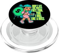 no Dejes Que la Bonita te engañe yo Rollo como un Jefe Negro Sista PopSockets PopGrip para MagSafe