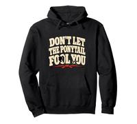 No Dejes Que la Cola de Caballo te engañe Karate Humor Girl Fighter Sudadera con Capucha