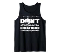 No dejes que nada abarque tu grandeza. Camiseta sin Mangas