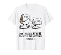 No Dejes Que Nadie Controle O Escote Tu Vida Divertida Camiseta