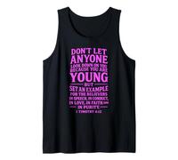 No Dejes Que Nadie te mire hacia Abajo Porque Eres Joven Camiseta sin Mangas
