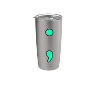 No dejes que tu historia termine punto y coma y punto y coma Vaso térmico de acero inoxidable de doble pared