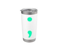 No dejes que tu historia termine punto y coma y punto y coma Vaso térmico de acero inoxidable de doble pared