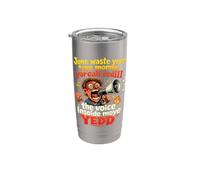 No desperdicie más Toye Monje Yorall RedIII Voice Moye Yed Vaso térmico de acero inoxidable de doble pared