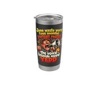 No desperdicie más Toye Monje Yorall RedIII Voice Moye Yed Vaso térmico de acero inoxidable de doble pared