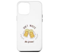 ¡No desperdicies la espuma! Regalo retro divertido para amantes de la cerveza Carcasa para iPhone 12 Pro Max