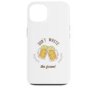 ¡No desperdicies la espuma! Regalo retro divertido para amantes de la cerveza Carcasa para iPhone 13