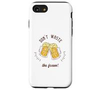 ¡No desperdicies la espuma! Regalo retro divertido para amantes de la cerveza Carcasa para iPhone SE (2020) / 7 / 8