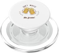 ¡No desperdicies la espuma! Regalo retro divertido para amantes de la cerveza PopSockets PopGrip para MagSafe