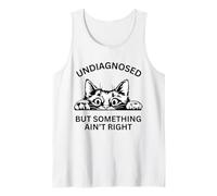 No diagnosticado no es correcto gato loco Camiseta sin Mangas