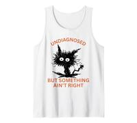 No diagnosticado no es correcto gato loco Camiseta sin Mangas