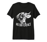 No Difference Amante de los Animales Vegano Camiseta Premium
