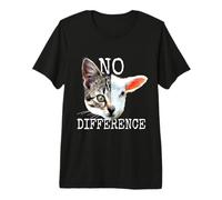 No Difference Pro Vegan Diciendo Vegetariano Gato Vegano Camiseta Premium