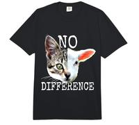 No Difference Pro Vegan Diciendo Vegetariano Gato Vegano Comfort Colors Adult Heavyweight T-Shirt