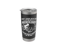 No discutas conmigo Soy un antiguo coleccionista de rocas Arqueología Vaso térmico de acero inoxidable de doble pared