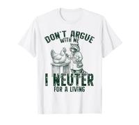 No discutas Que Castro para Vivir un Divertido Veterinario de mapaches Camiseta