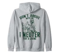 No discutas Que Castro para Vivir un Divertido Veterinario de mapaches Sudadera con Capucha
