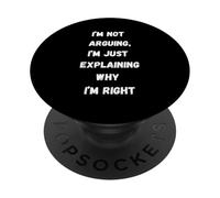 No discutir Solo explicando por qué Tengo razón PopSockets PopGrip Adhesivo