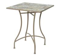 NO DISPONIBLE PRG - Mesa Plegable con decoración de Mosaico 58 x 58 x 72 cm Toulouse decoración jardín