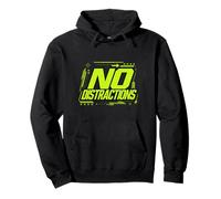 No Distractions Focus Discipline Motivación Gráfico Sudadera con Capucha