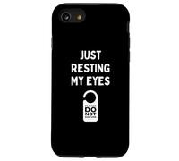 No Dormir Solo Descansando Mis Ojos Hombres Mujeres Niños Estudiantes Carcasa para iPhone SE (2020) / 7/8