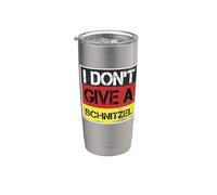 No doy un Schnitzel divertido dicho alemán inglés Vaso térmico de acero inoxidable de doble pared