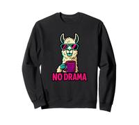 No Drama Llama Café Divertido Animal Humor Diseño Sudadera