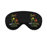 No Drama Llama Funny Sleep Eye Mask Soft Blindfold Eye Cover con correa ajustable Night Eyeshade para hombres y mujeres