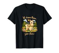 No Drama Llama, Solo Flora Cottagecore Forest Art Camiseta