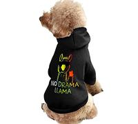 No Drama Llama - Sudadera con capucha para perros pequeños y gatos