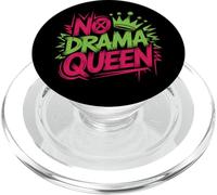 No Drama Queen Bold Street Art Tipografía Actitud Divertida PopSockets PopGrip para MagSafe