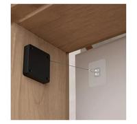 No-Drill Automatic Sensor Door Closer, 500 g-1000 g, tensión ajustable para todo tipo de puertas, hardware de cierre de muebles inteligentes, 1 unidad (negro 500 g)