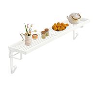 No-Drill Iron Radiator Cover Shelf, Heat-Resistant Storage Rack and Top Cover for Radiators, Perfect for Hotel Rooms, Dorms, Apartments, Bedrooms, Living Rooms, Bathrooms, Kitchens, and Indoor