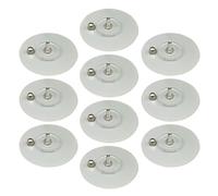 No Drill Screw Stickers - 10 Piece Heavy Duty Self Adhesive Wall Hooks, Damage-Free Sticky Screw Mount Hangers, 5kg Max Load Capacity 6x6cm Acrylic Base, Waterproof Removable For Kitchen Bathroom