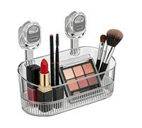 No Drill Suction Box, Rustproof Storage Organizer, 15.51x33 Inches Removable Container with Suction Cup, Bathroom Storage Box, Wall Organizer with Design, Shower and Bathtub Storages for RV and Hotel