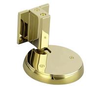 No Drilling Door Stopper, Mechanical Windproof Silent Floor Door, Anti-Collision Holder to Keep Doors Open for Bathroom, 2.56x1.57x1.57 Inches, Silver Gray Gold