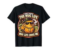 No elegí el nug La Vida me eligió a mí, Divertido Juego de Palabras con Nugget Thug Camiseta