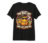 No elegí el nug La Vida me eligió a mí, Divertido Juego de Palabras con Nugget Thug Camiseta Premium