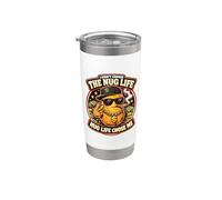 No elegí el nug La vida me eligió a mí, divertido juego de palabras con Nugget Thug Vaso térmico de acero inoxidable de doble pared